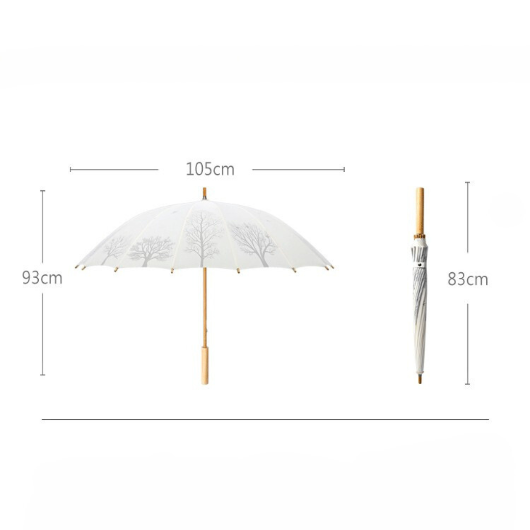 PAING UMBRELLA LONDON - Japanese style strong windproof 16 ribs umbrella